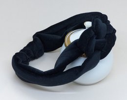 Bandeau tressé noir