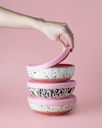 Tapas de Silicona Reutilizables Libre BPA Silicone Lid / 2 Tamaños