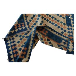 Alfombras Kilim rectangulares de arena dorada