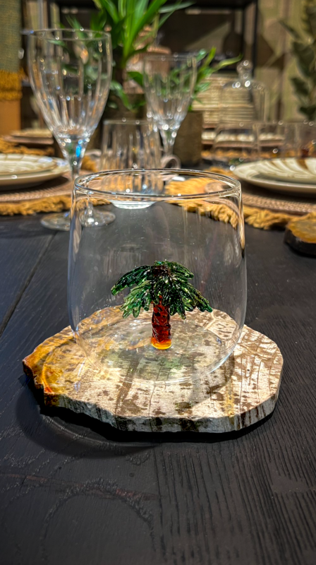 Wasserglas 3D PALME