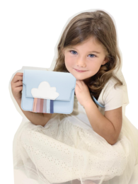 Children's shoulder bag - Rainbow Blue
