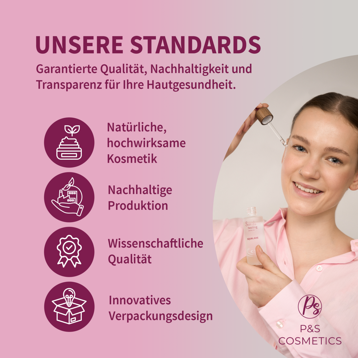 Squalane Gesichtsöl aus 100% biobasiertem Zuckerrohr