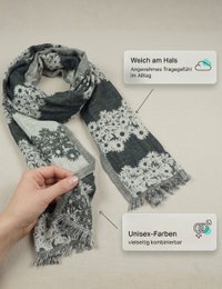 Sunsa dames sjaals, winter sjaalhals gemaakt van katoen en viscose, damesjaals voor herfst/winter, multifunctionele doek als een sjaal/sjaal of stal/schouderdoek