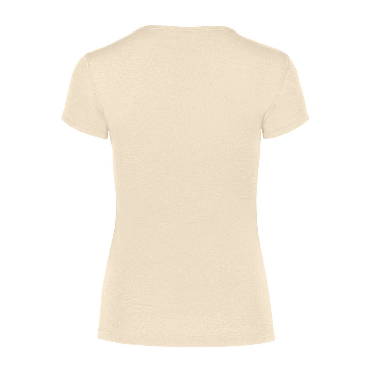 Jersey de manga corta Merino 160 para mujer, color natural