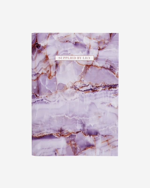 A4 Grid Notebook aus luxuriösem Amethyst
