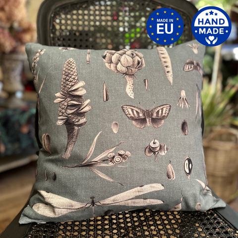 Pillowcase 45x45cm, 100% cotton | Seeds Aqua