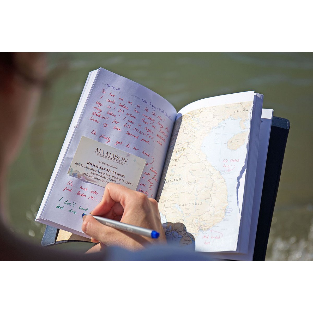 Cahier de voyage Stitch Navy