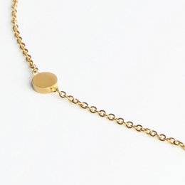 Kurze Kette mit Plättchen • gold / rosegold / silber • verstellbar / wasserfest / hypoallergen
