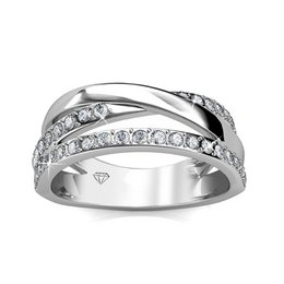 Bague Kris - Argenté et Cristal