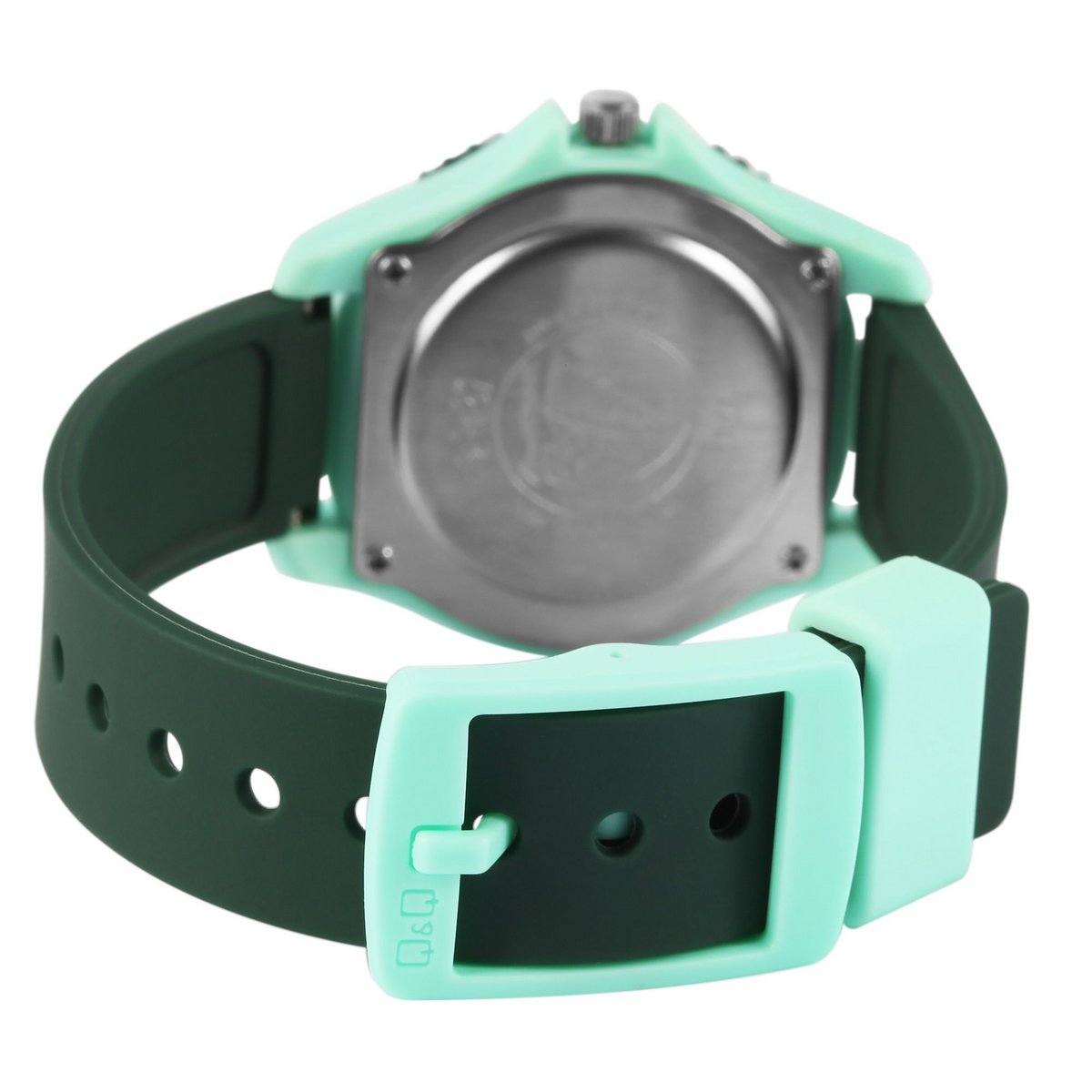 Montre enfant Q&Q, bracelet silicone, "Dinosaure", 10 bar, Ø 35 mm