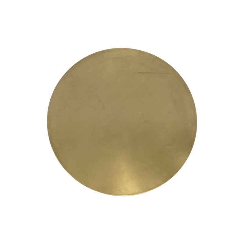 Gold metal table Ø 61 x 60 h cm