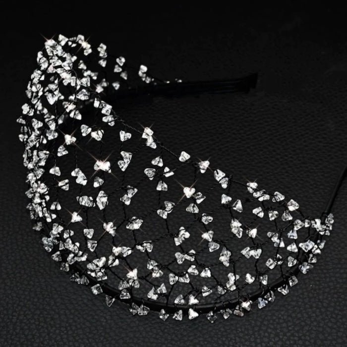 Luxe Knitted Crystal Hairnet