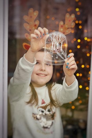 Winter Dear - Windowsticker
