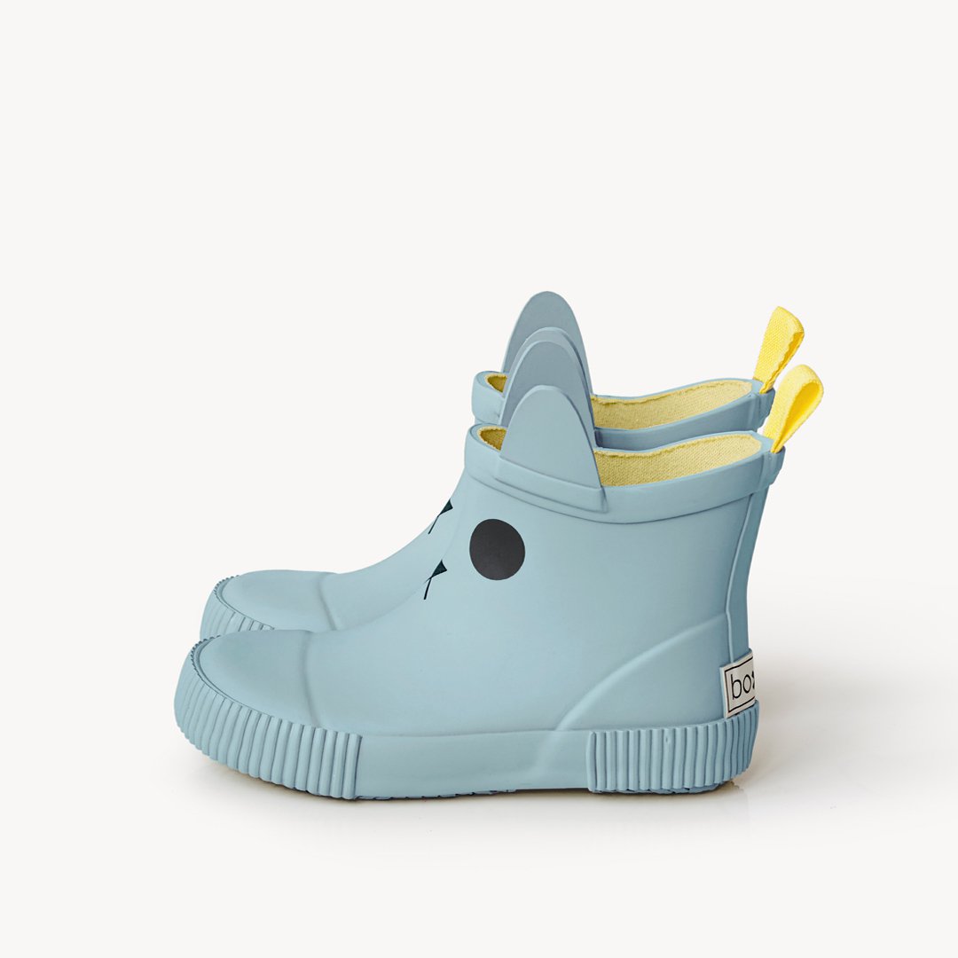 KERRAN Bottes de Pluie Enfants Platine
