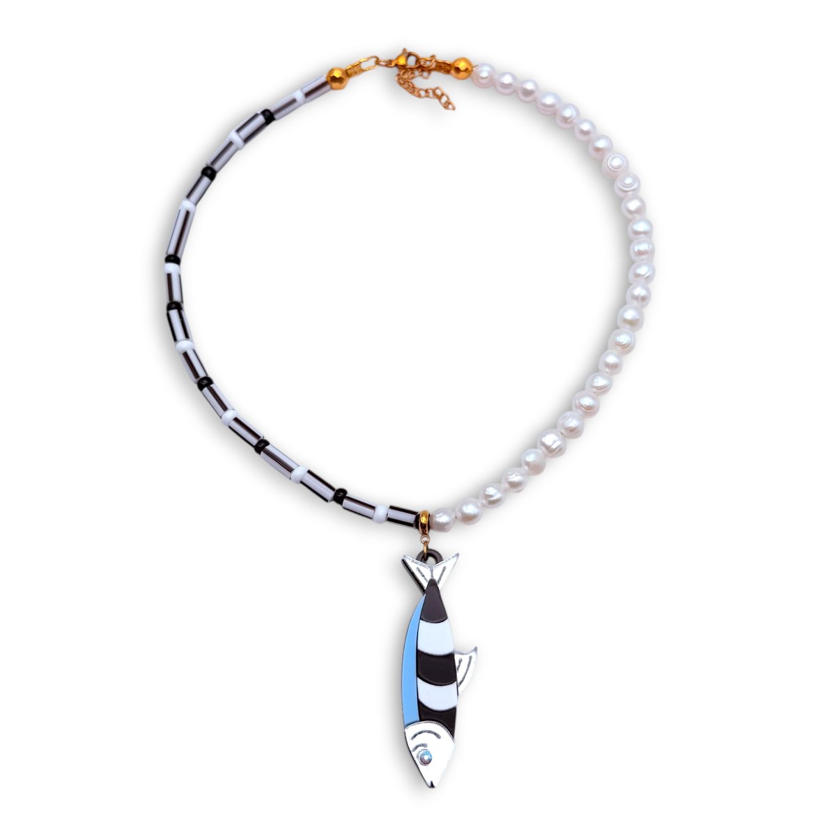 Parel Sardine ketting – Parel vis ketting