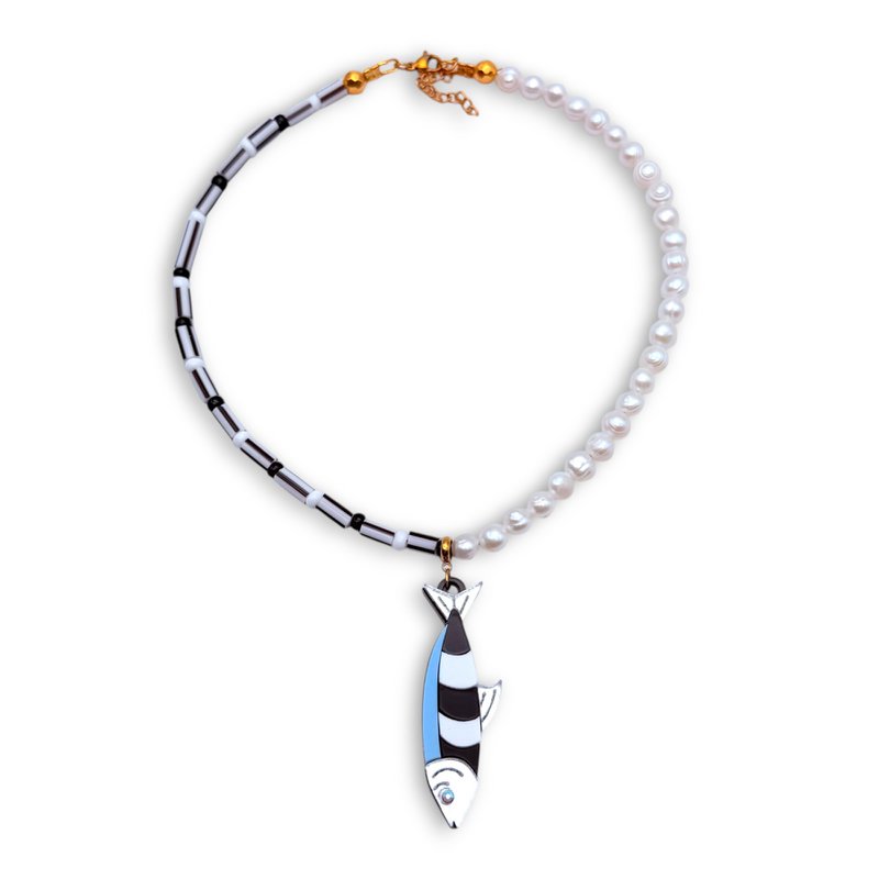 Parel Sardine ketting – Parel vis ketting