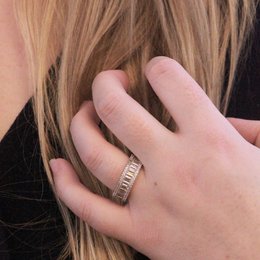Bague Glamour Lock - Argenté et Cristal