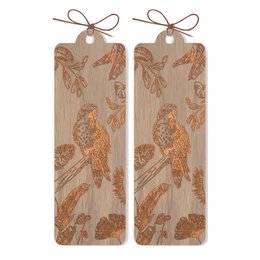 Il segnalibro in legno di lusso del pappagallo