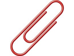 Paperclips Alco 26mm rond doos 100st. rood