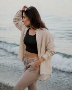 Oversize Musselin-Bluse "Maja"