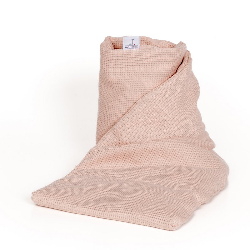Varmetørklæde nøgen pink | 70 cm | økologisk hørfrø