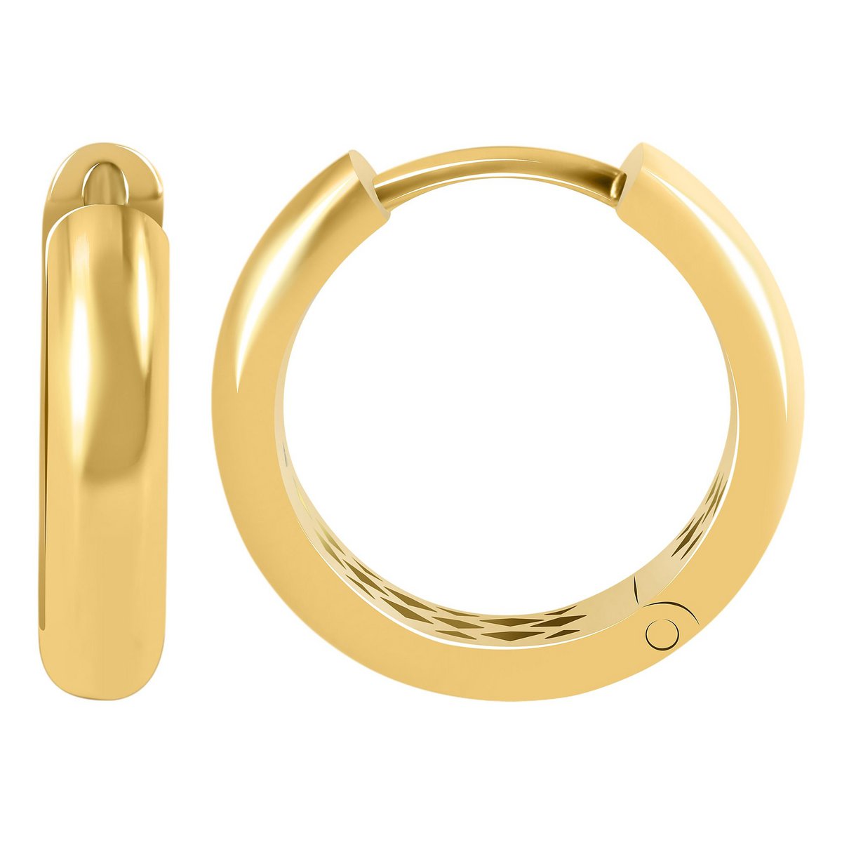 333/- Guld folde øreringe "Annele", gult guld, 8 karat