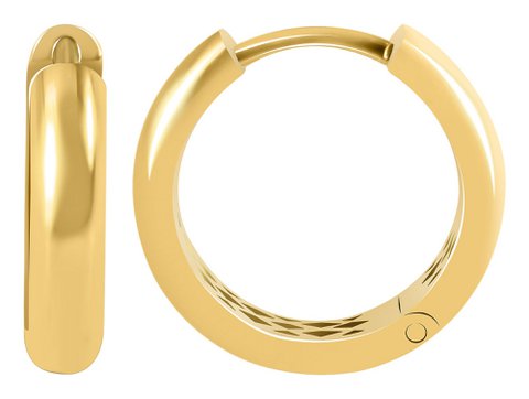 333/- Gold folding hoop earrings "Annele", yellow gold, 8 carat
