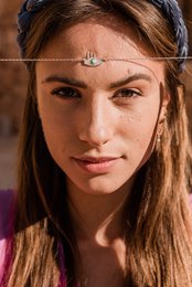 Spiri Eye Necklace Blue Magic Silver