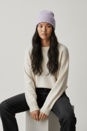 LEY! Wool hat "Saha" in lavender copy