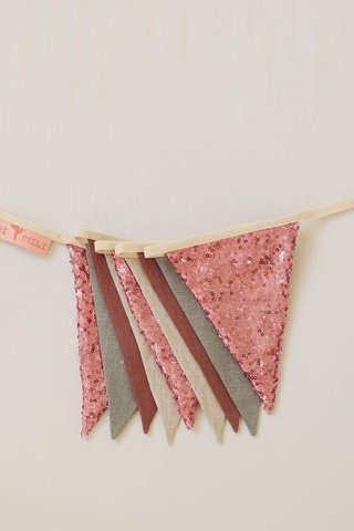 Paillettengirlande „Pink and Grey“