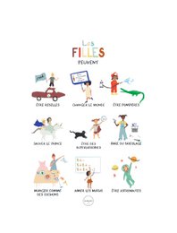 Poster ‘Girls can’ A3 size