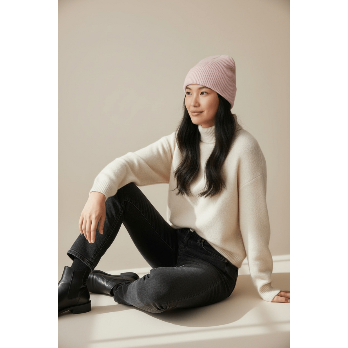 LEY! Wool hat "Saha" in pink copy