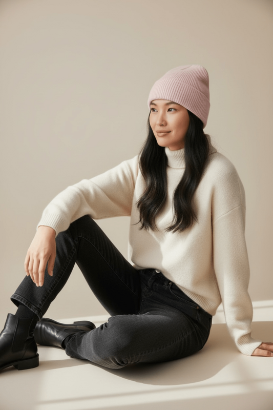 LEY! Wool hat "Saha" in pink copy