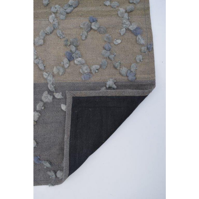 Tapis Ibiza Bleu Clair - Beige 125 x 100cm