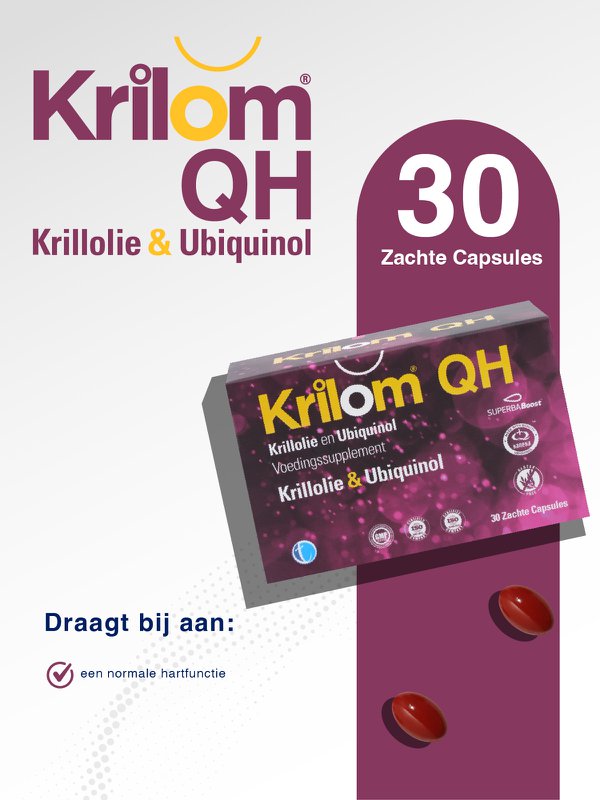 Krilom QH | Krillolie og ubiquinol kosttilskud
