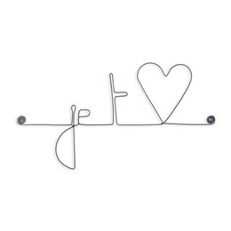 Wire Wall Decoration - Message of love: I love you - Valentine's Day - Mother's Day