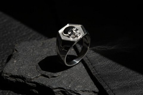Ring TOTENKOPF BAD BOY | 925 Silber