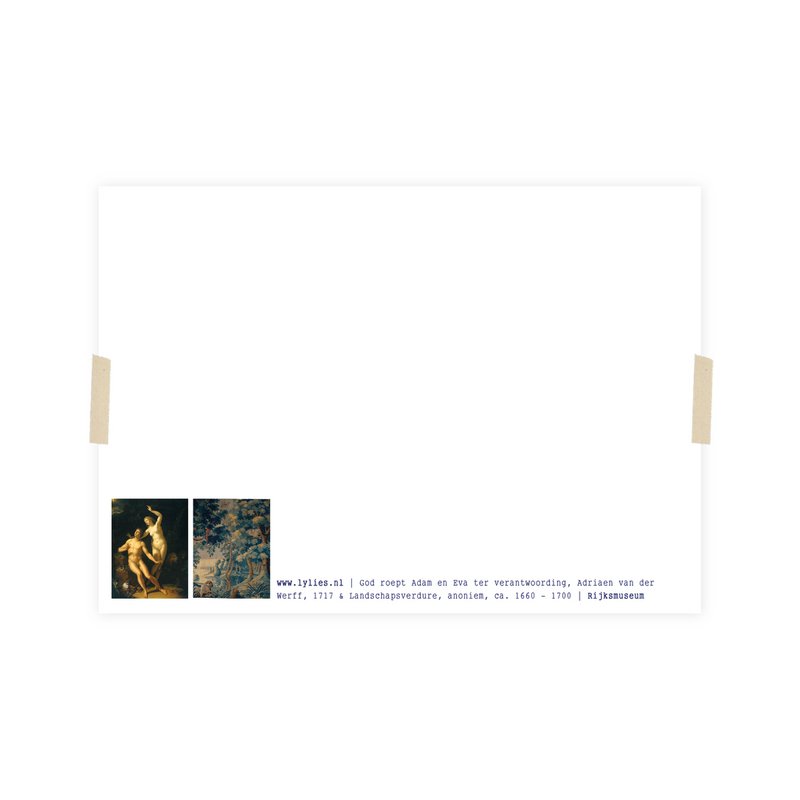 Postcard collage Museum-collectie - Adam & Eva