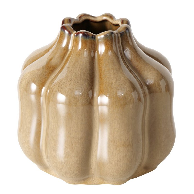 Boltze Home Vaas bruin Ø12,5xH11,3cm