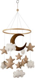Móvil bebé luna y estrellas
