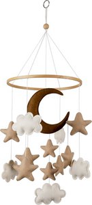 Baby mobile moon and stars