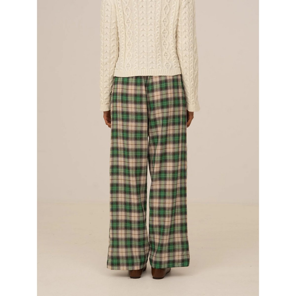 Clover Green Plaid Pants