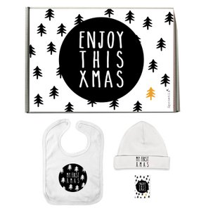 Gift set Christmas baby - first xmas - enjoy
