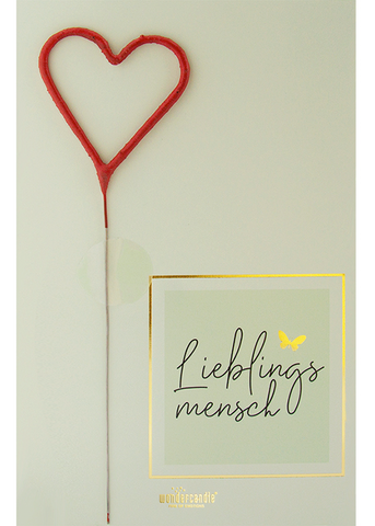 Lieblingsmensch grün Classic Wondercard
