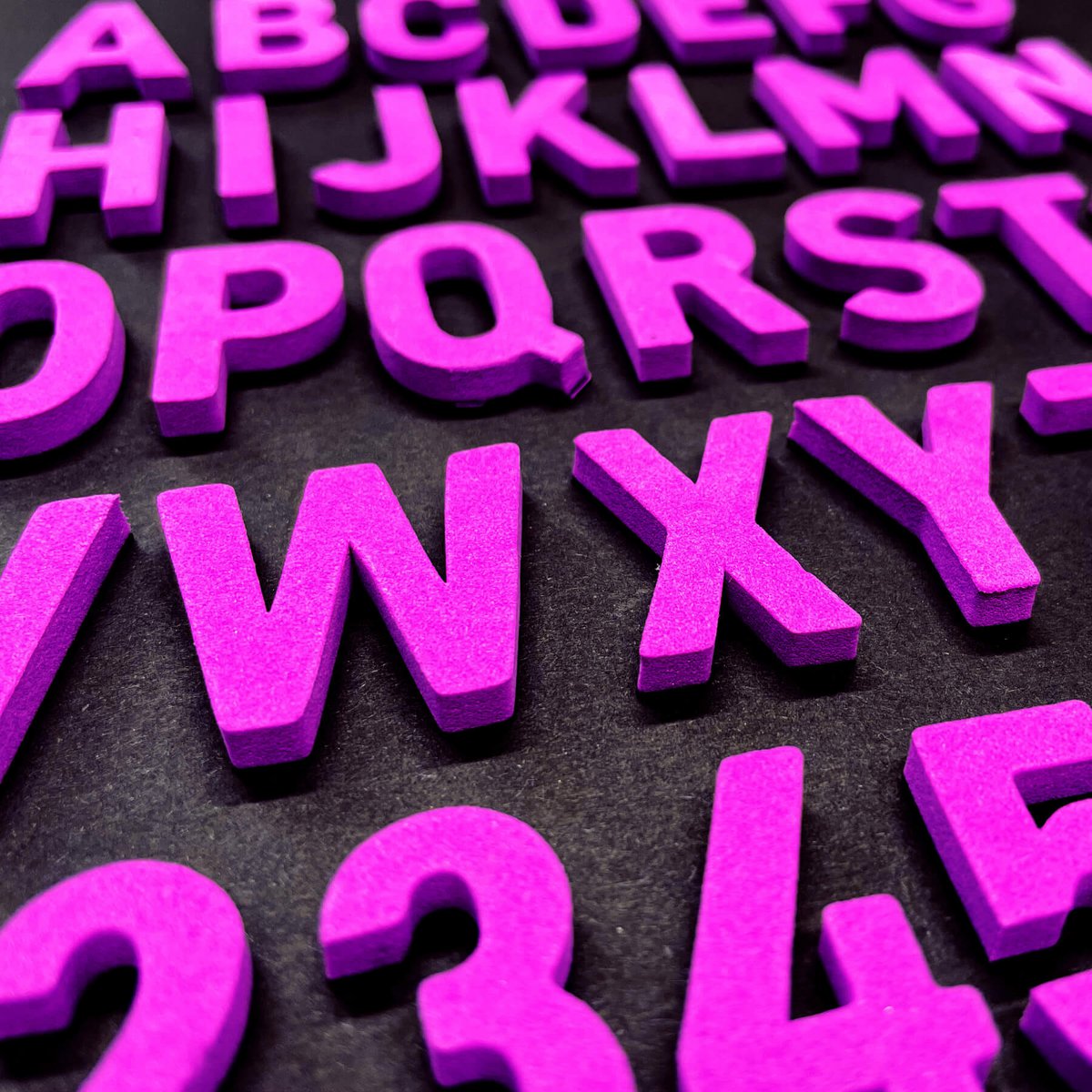 Modern magnetic letters - Unique Colors