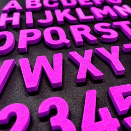 Modern magnetic letters - Unique Colors