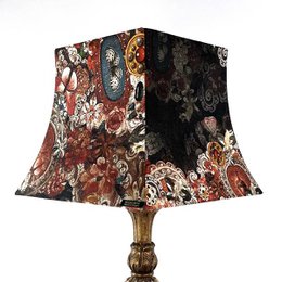 PAGODA LAMPSHADE WITHOUT FRINGE ALL OVER PRAYER
