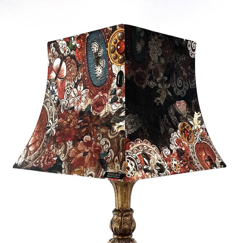 PAGODA LAMPSHADE WITHOUT FRINGE ALL OVER PRAYER
