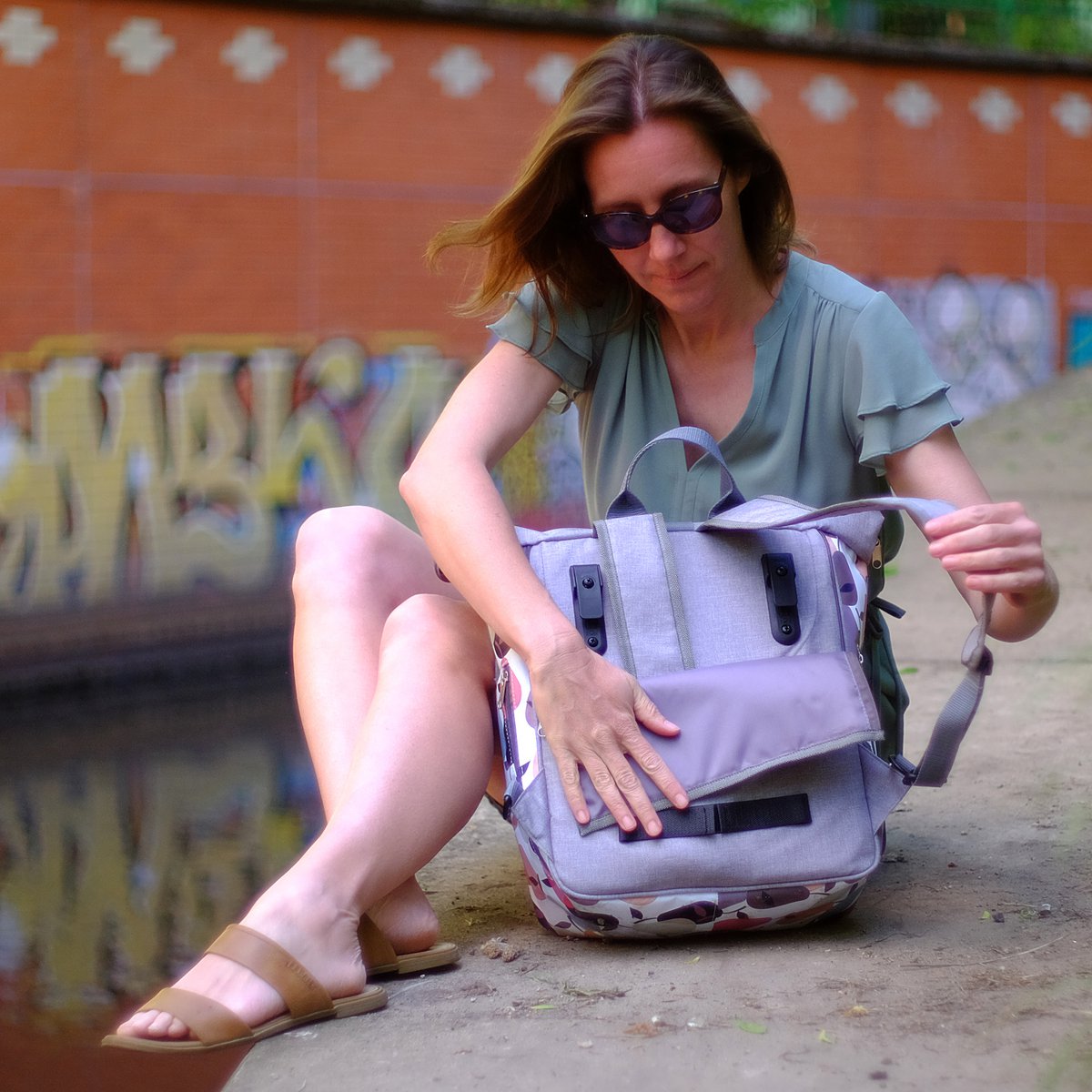 Combinación de bolsas para bicicletas / estante de equipaje de mochila - Peras