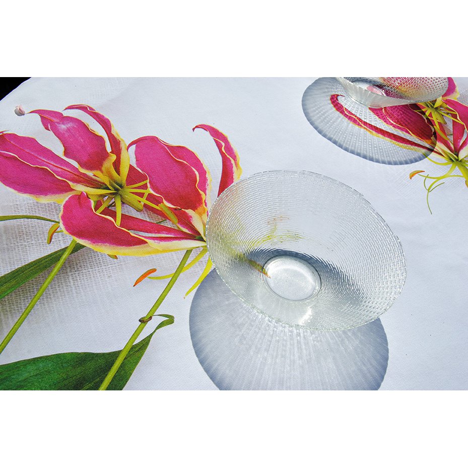 Lillies on Fire - deluxe cotton tablecloth